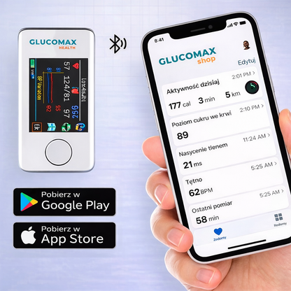 Glucometru neinvaziv GlucoMax + Tensiometru Digital (CADOU EXCLUSIV)